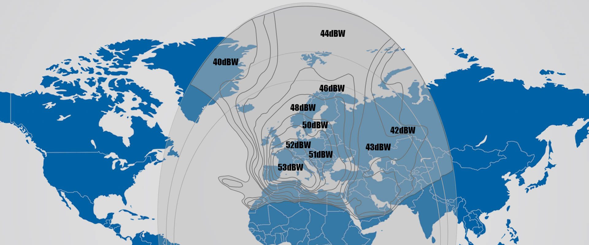 Eutelsat Europe 4k FootPrint Eutelsat Hot Bird 13E at 13.0°E